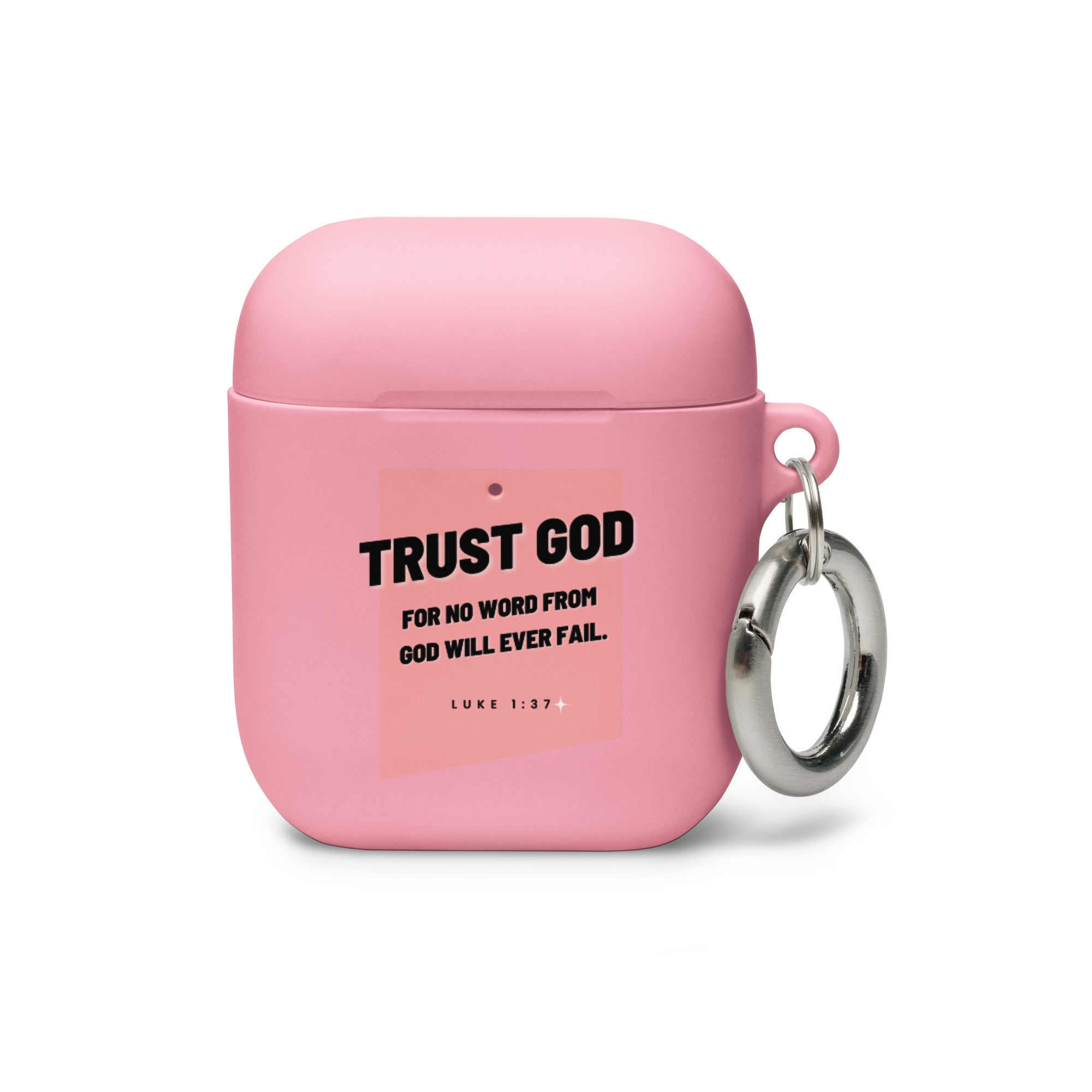 Rubber Case for AirPods Case - Luke 1:37