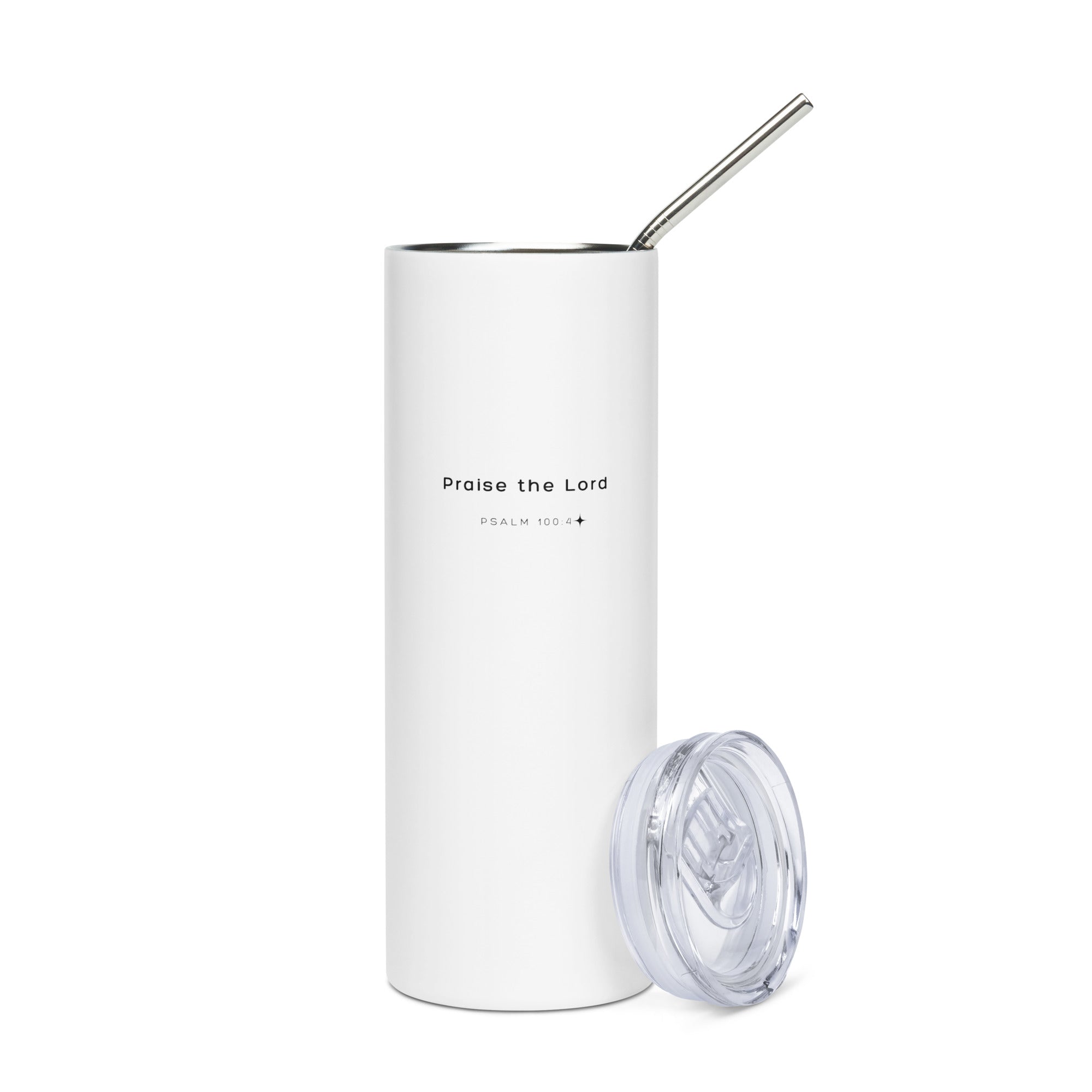 Stainless steel tumbler - Psalm 100:4
