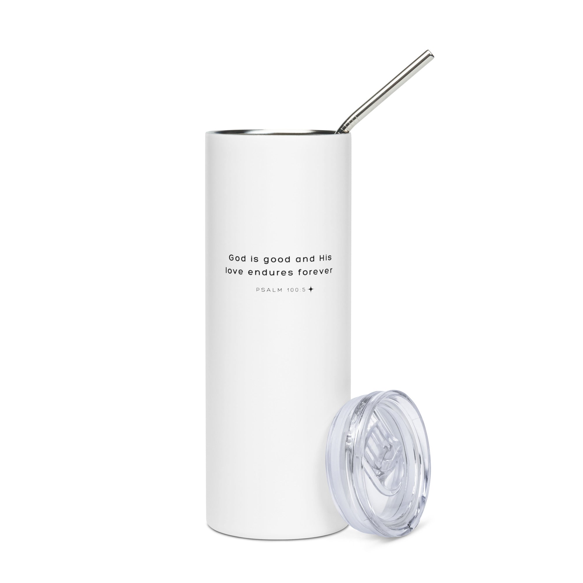 Stainless steel tumbler - Psalm 100:5