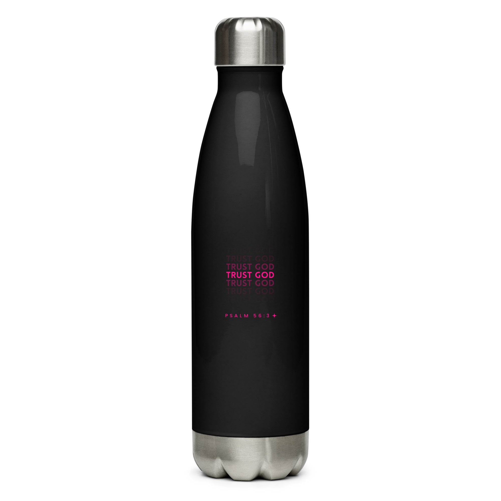 Stainless steel water bottle - Psalm 56:3