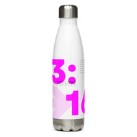 Stainless steel water bottle - John 3:16