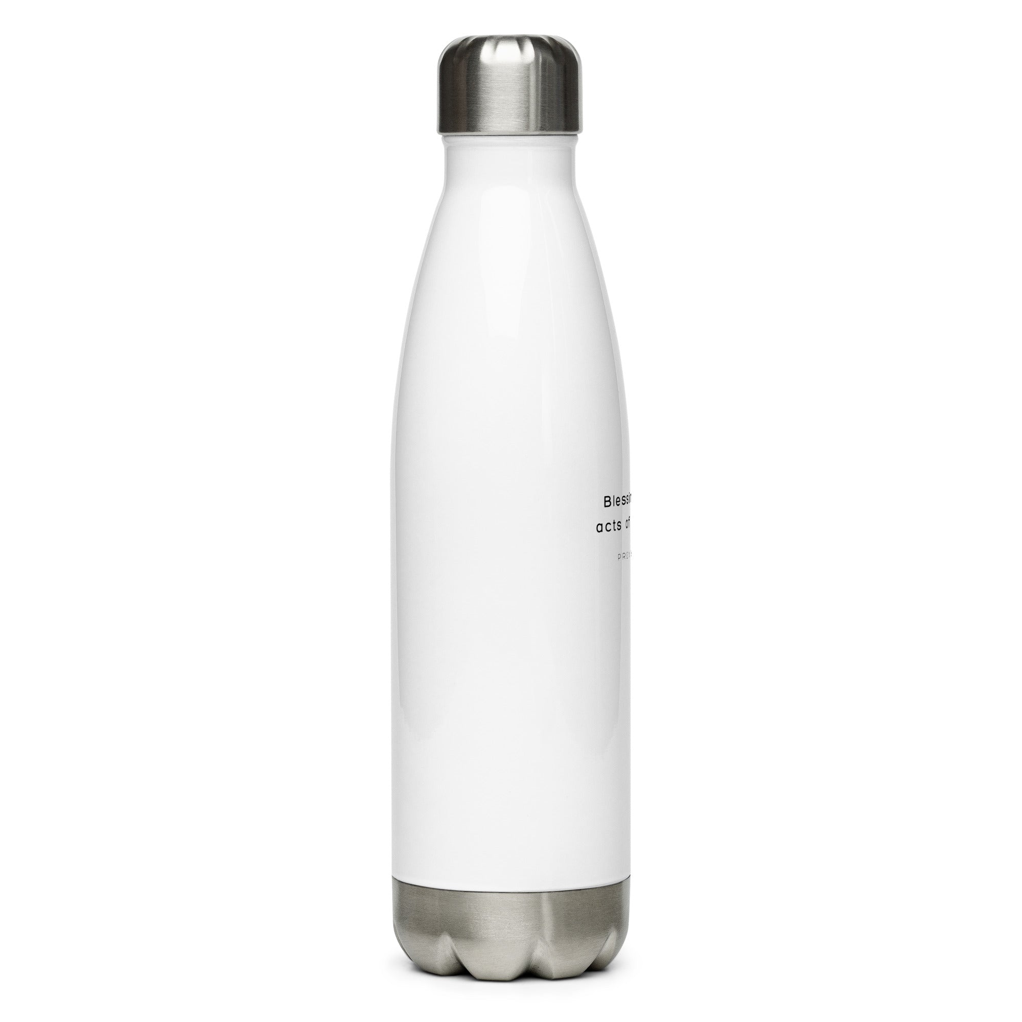 Stainless steel water bottle - Proverbs 11:25