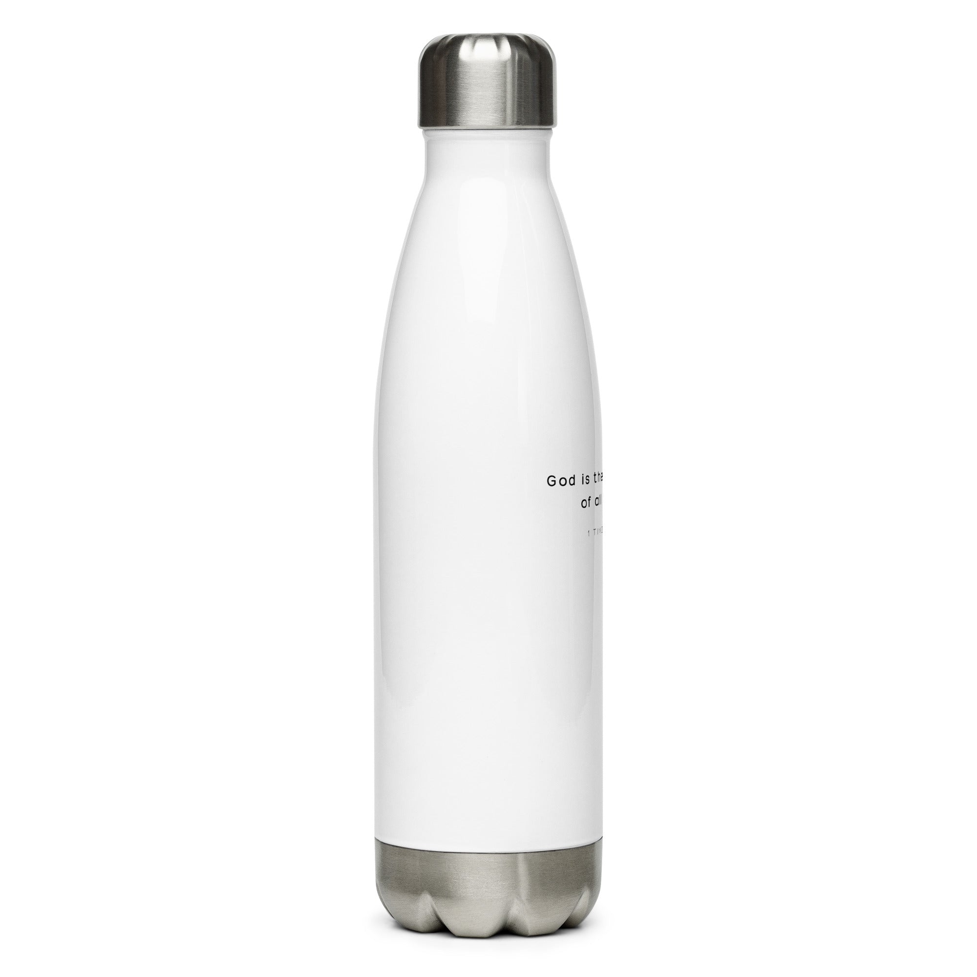 Stainless steel water bottle - 1 Timothy 6:17-19