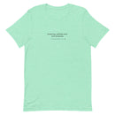 Unisex t-shirt - 1 Corinthians 13:4-7