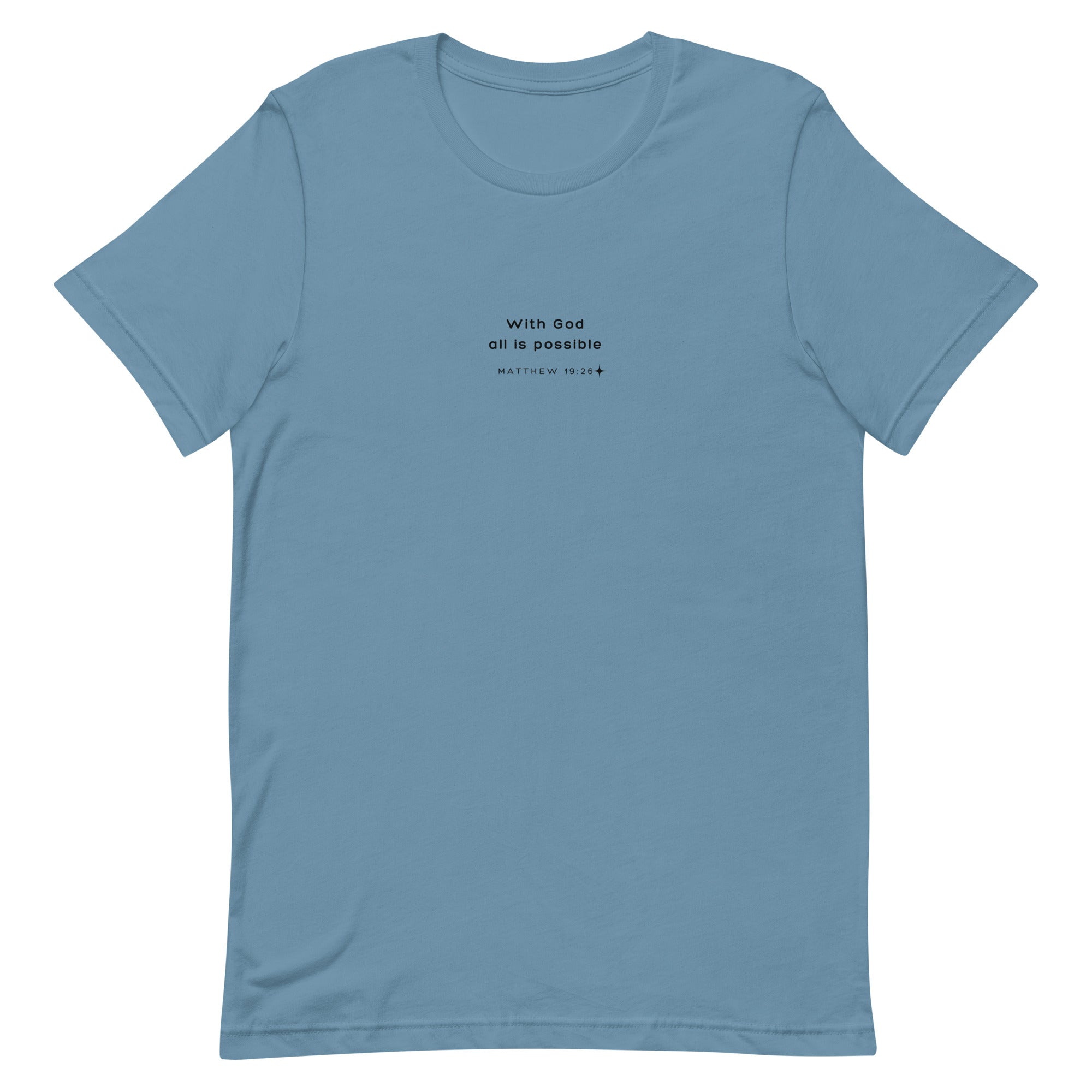 Unisex t-shirt - Matthew 19:26