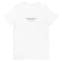 Unisex t-shirt - 1 Corinthians 13:4-7