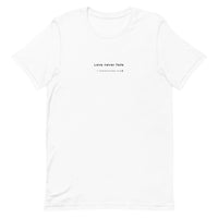 Unisex t-shirt - 1 Corinthians 13:8