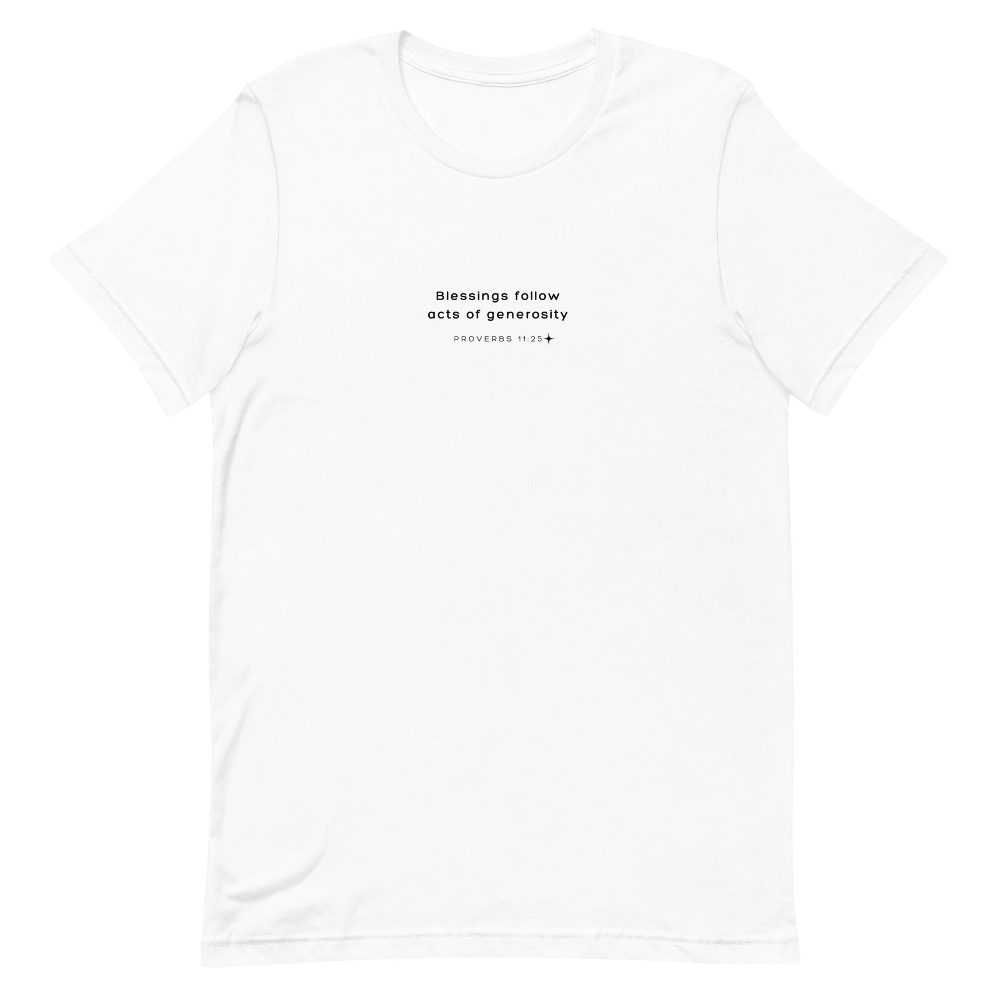 Unisex t-shirt - Proverbs 11:25