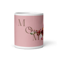 White glossy mug - love you Mom