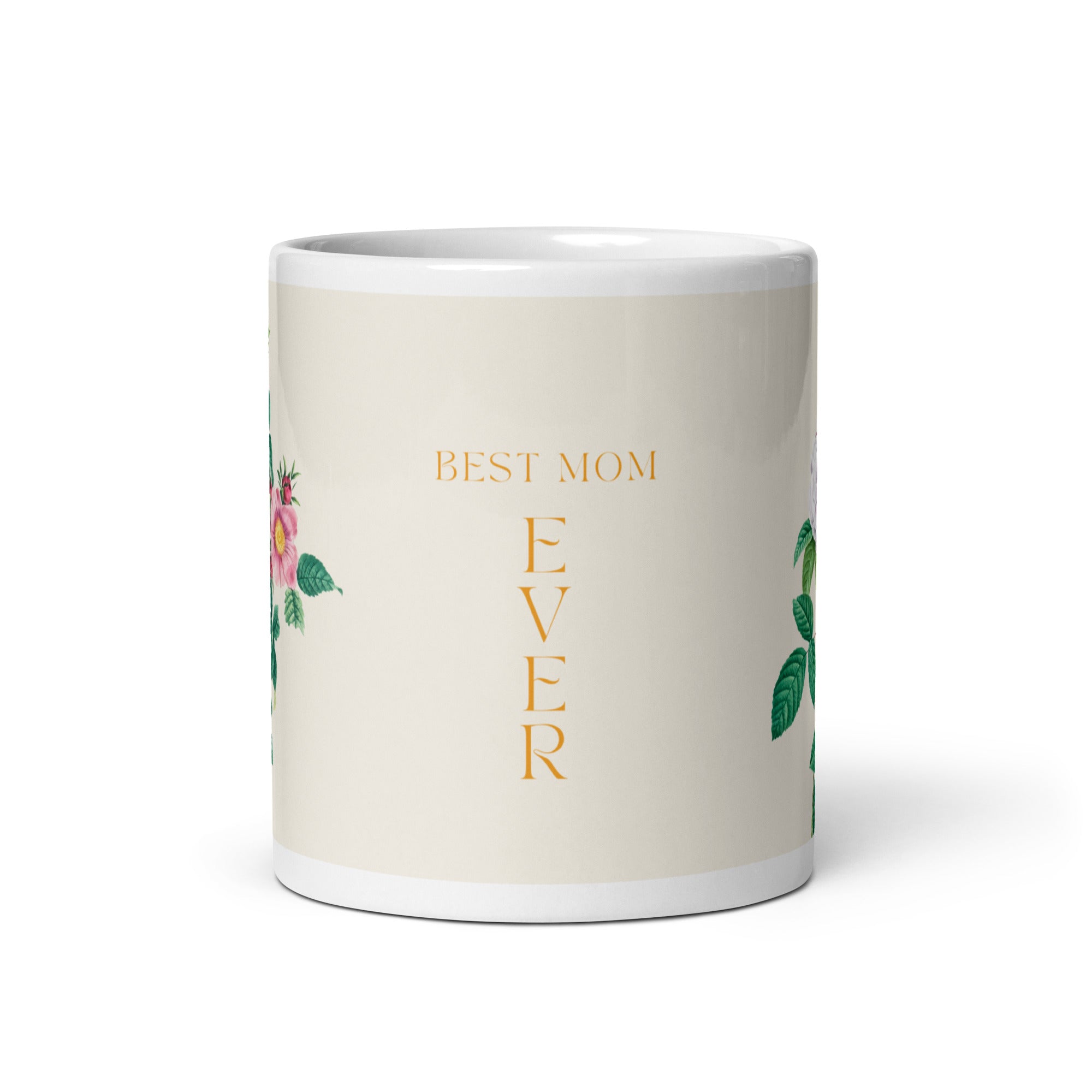 White glossy mug - best Mom ever