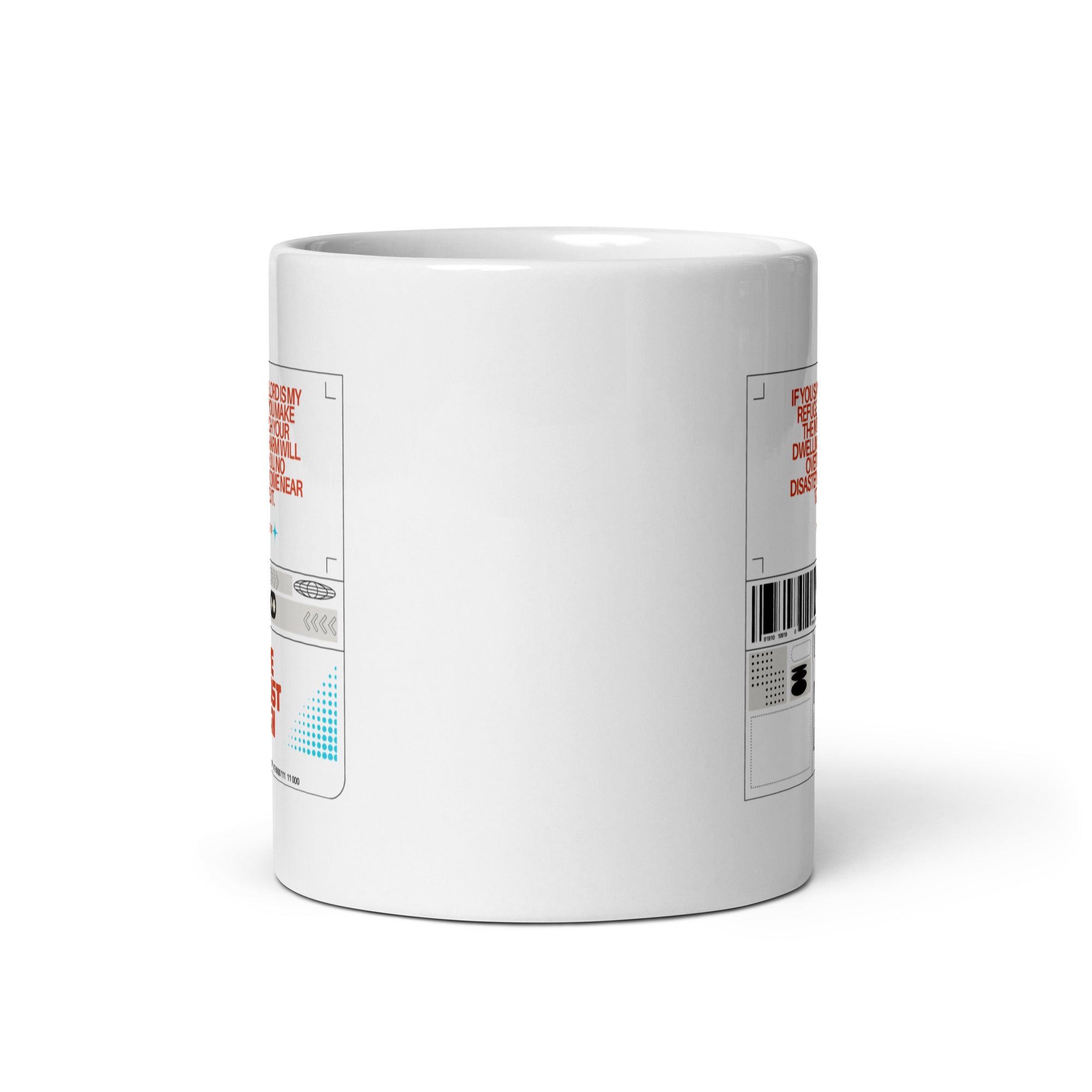 White glossy mug - Psalm 91:9-10