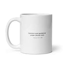 White glossy mug -  Psalm 23:1-6