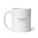 White glossy mug - 1 Corinthians 13:4-7