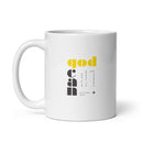 White glossy mug - Matthew 19:26