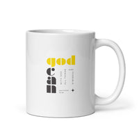 White glossy mug - Matthew 19:26