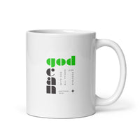 White glossy mug - Matthew 19:26