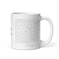 White glossy mug - Psalm 19