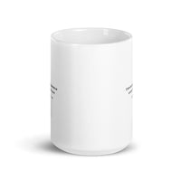 White glossy mug -  Psalm 23:1-6