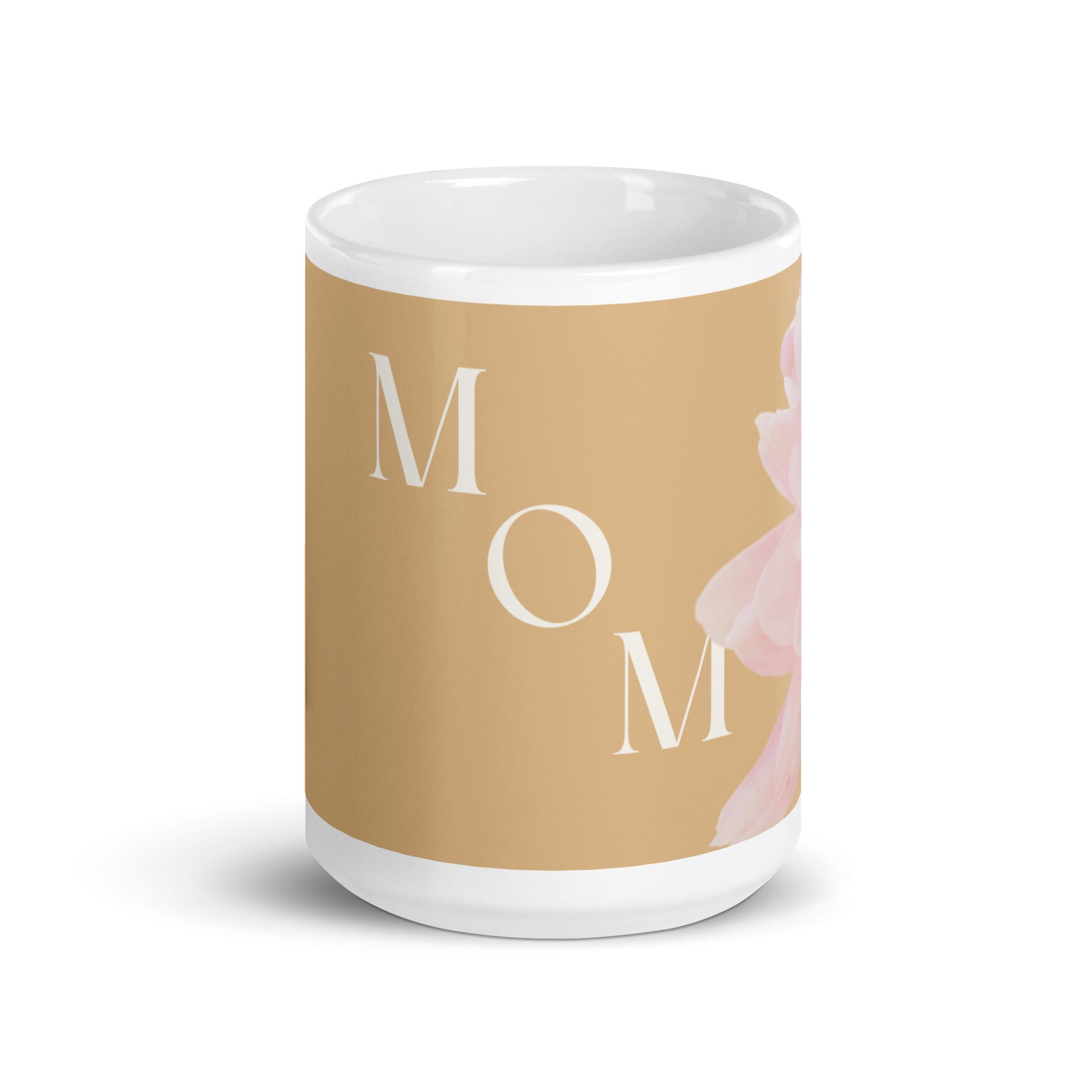 White glossy mug - love you Mom