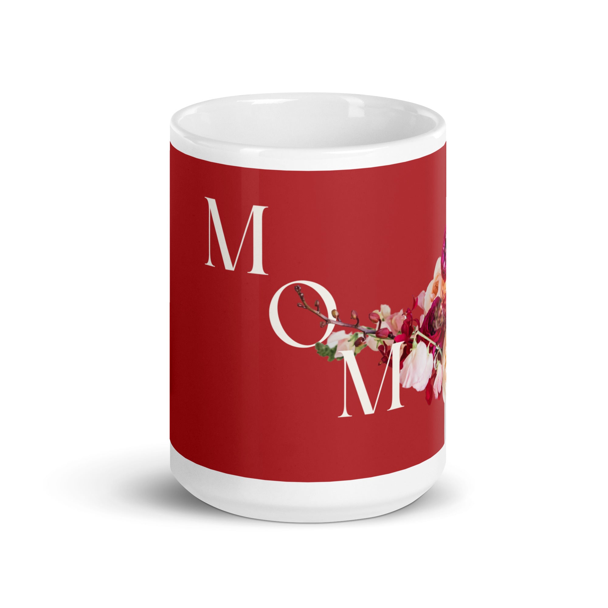 White glossy mug - love you Mom