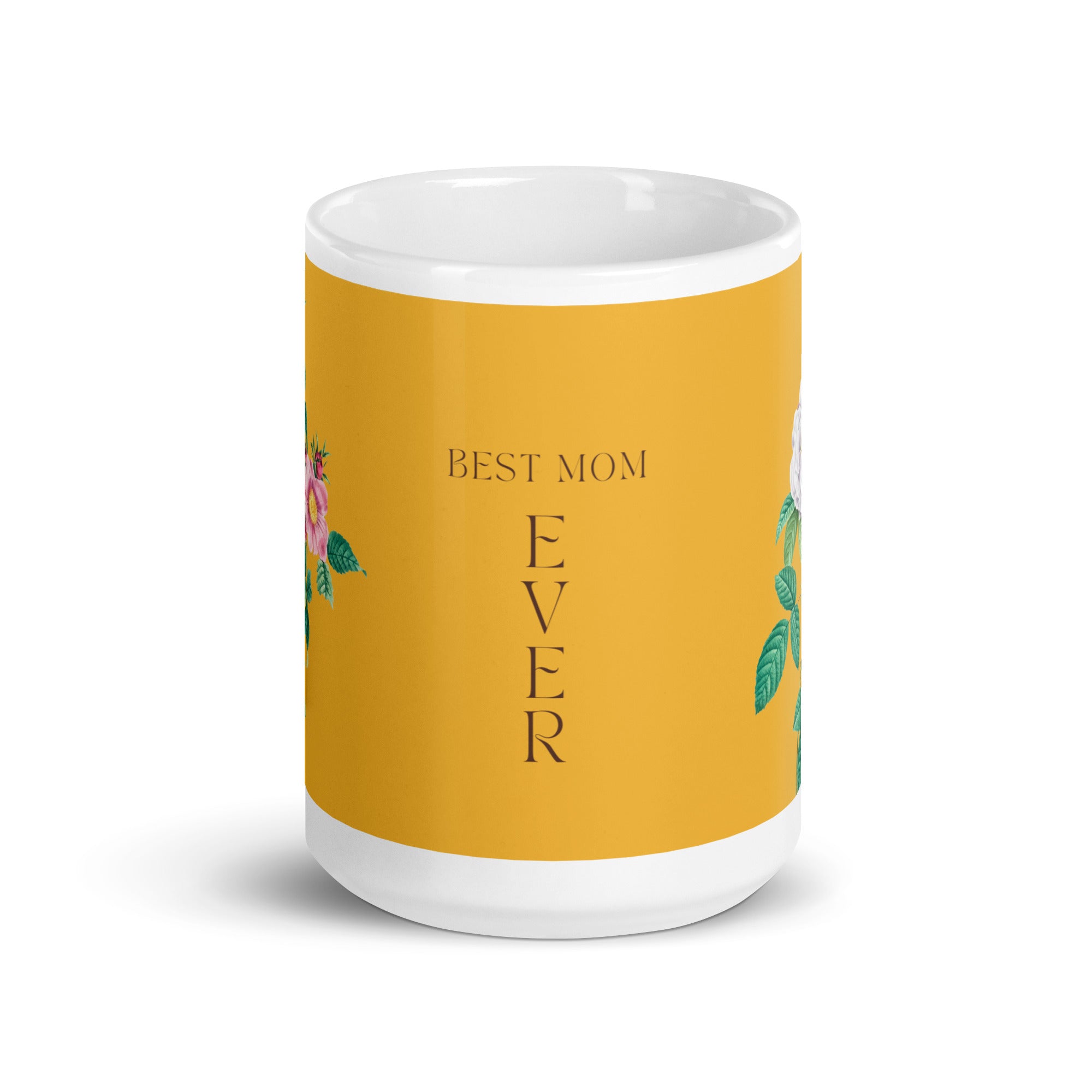 White glossy mug - best Mom ever