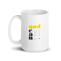 White glossy mug - Matthew 19:26