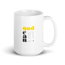 White glossy mug - Matthew 19:26