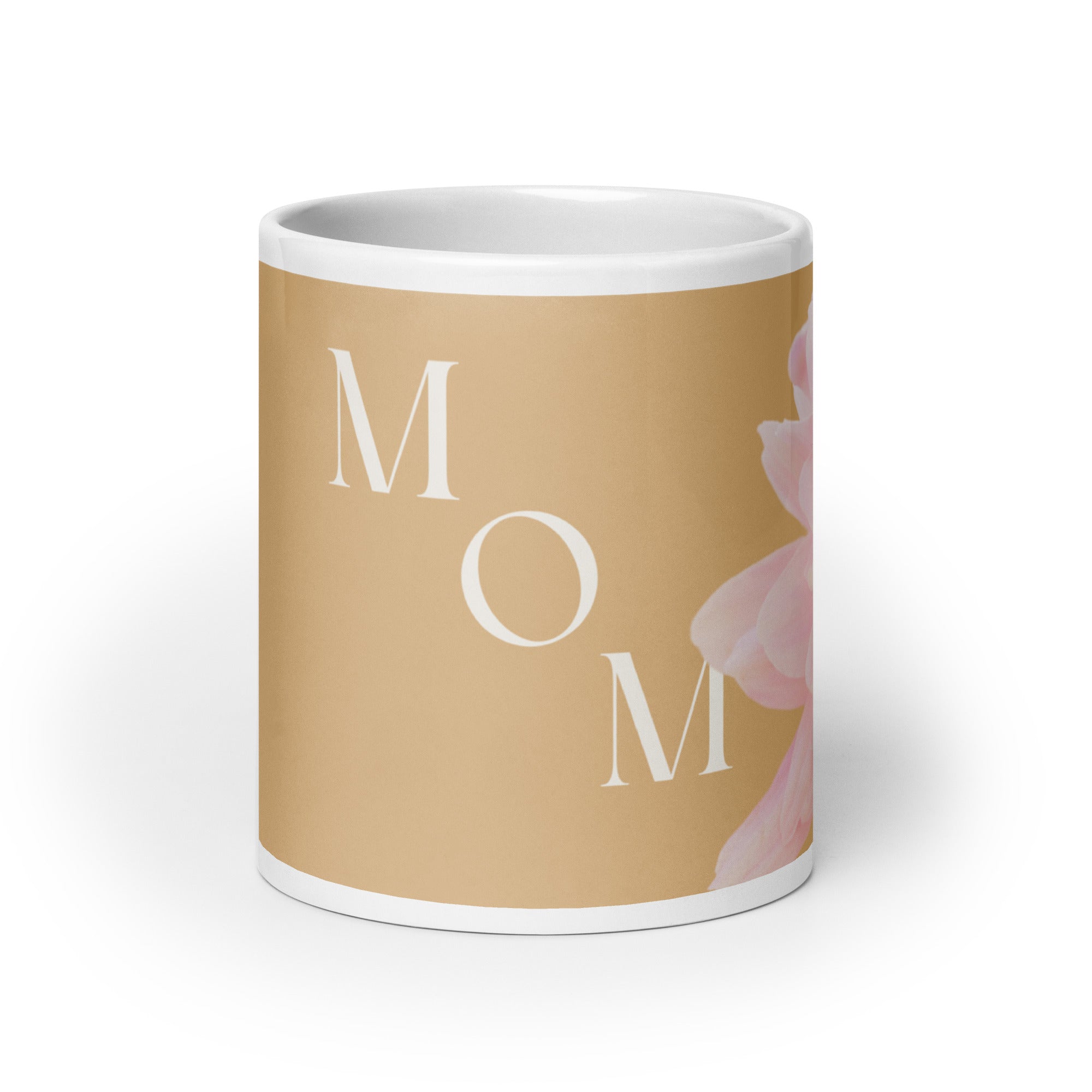 White glossy mug - love you Mom