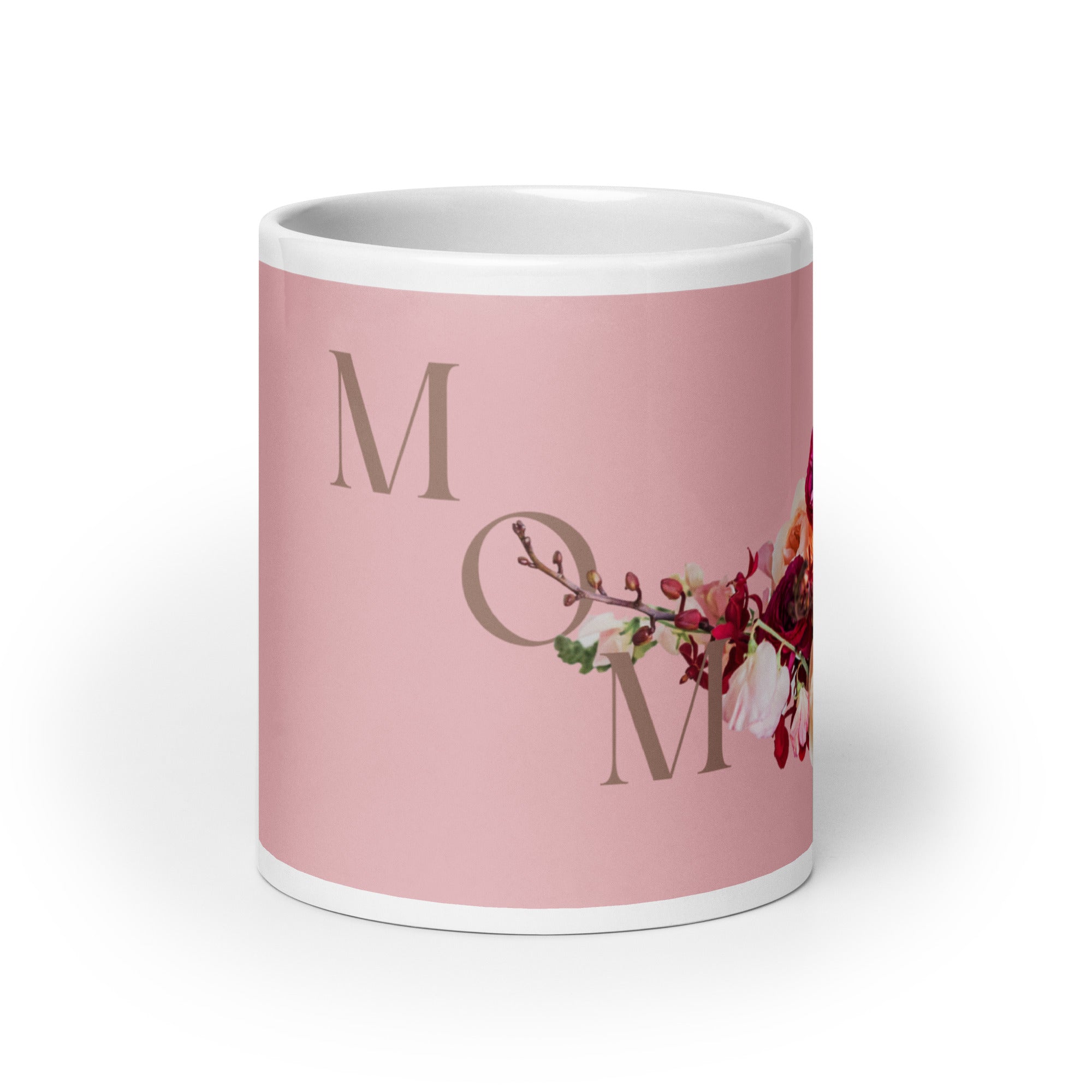 White glossy mug - love you Mom