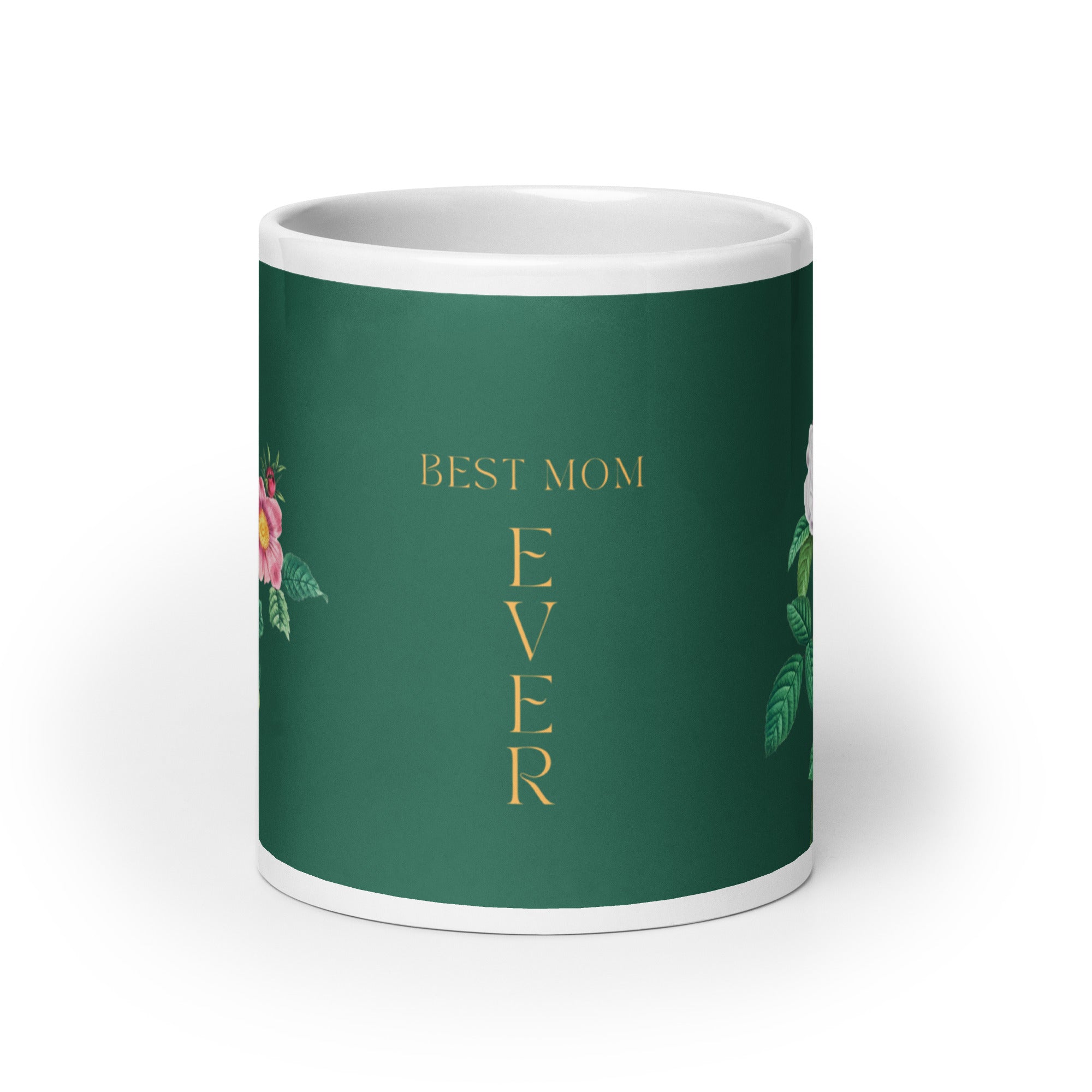 White glossy mug - best Mom ever