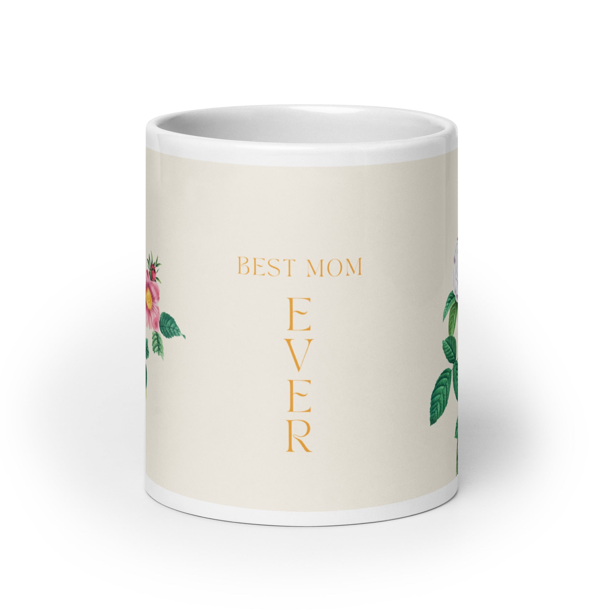 White glossy mug - best Mom ever