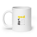 White glossy mug - Matthew 19:26