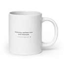 White glossy mug - 1 Corinthians 13:4-7