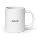 White glossy mug - 1 Timothy 6:17-19