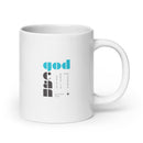 White glossy mug - Matthew 19:26