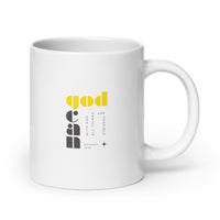 White glossy mug - Matthew 19:26