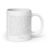 White glossy mug - Psalm 19