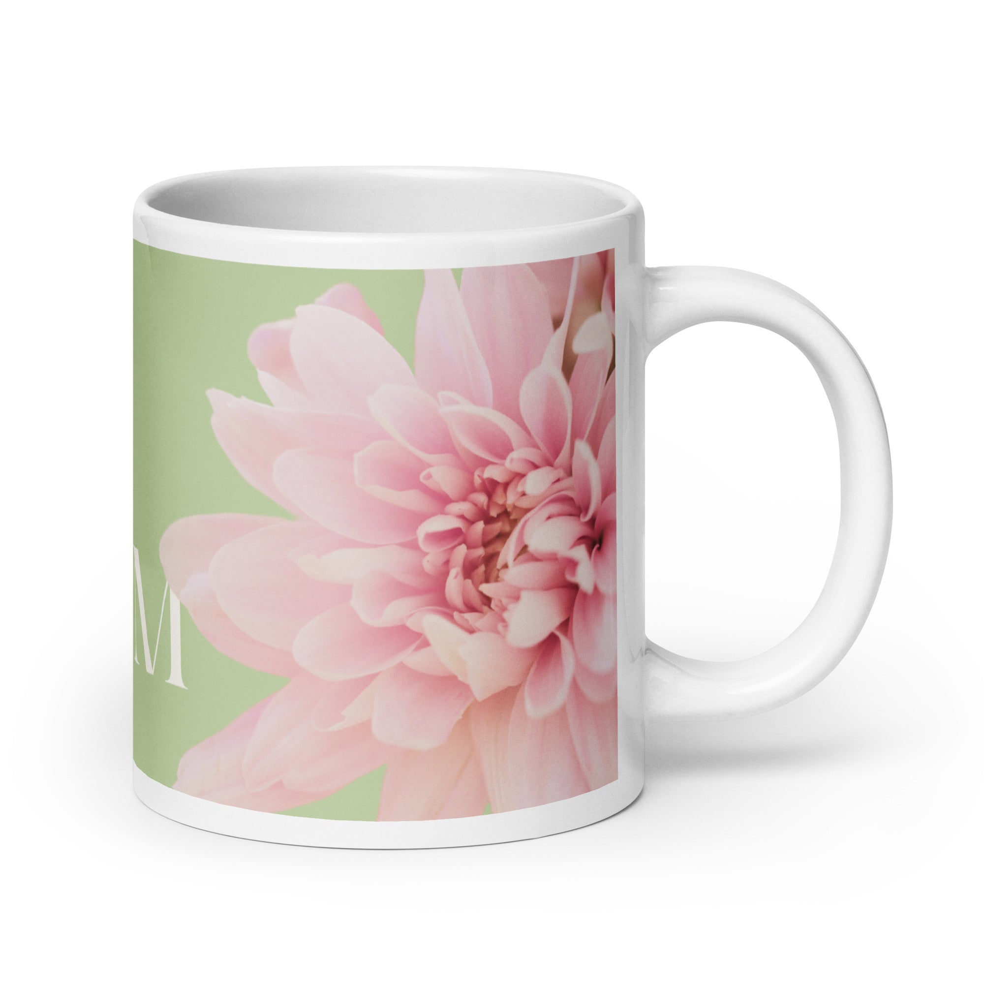 White glossy mug - love you Mom