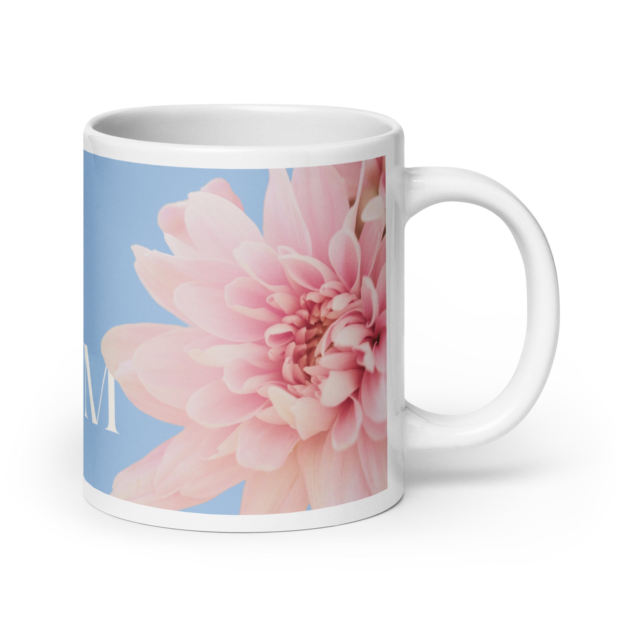 White glossy mug - love you Mom